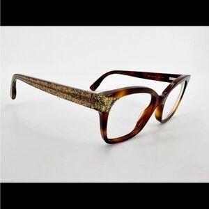 Jimmy Choo Havana Glitter Cat Eye Glasses